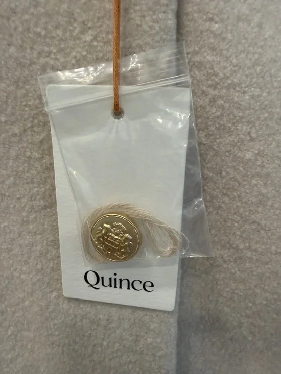 NWT Quince 100% Merino Wool Collarless Cropped Jacket - Bone - M - Picture 5 of 14